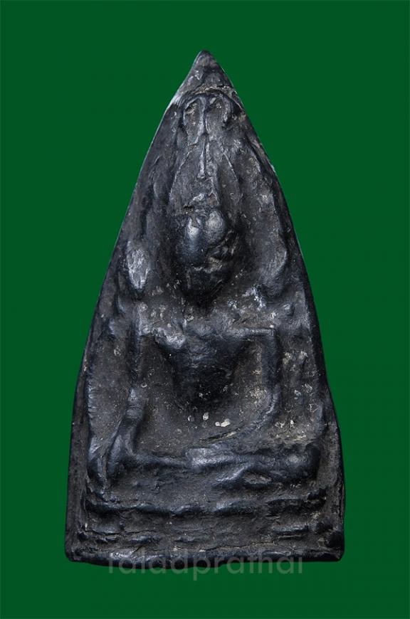 พระพุทธชินราช เนื้อใบลาน หลังยันต์ ยุคต้น หลวงพ่อเงิน วัดดอนยายหอม จ.นครปฐม ปี 2490